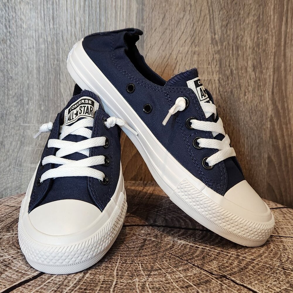 Custom Chuck Taylor All Star Shoreline Slip Size 7 in Navy